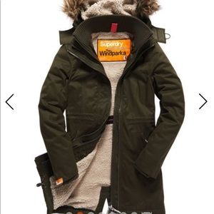 Superdry Wind Parka L large olive